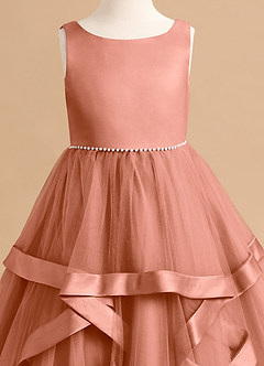 Azazie Posy Flower Girl Dresses MAI TAI A-Line Beaded Tulle Dress image5