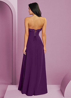 Barbie ♥ Azazie Bridesmaid Dresses Grape A-Line Sweetheart Neckline Chiffon Dress image2