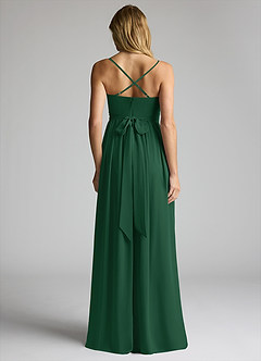 Azazie Llana Maternity Bridesmaid Dresses A-Line Chiffon Floor-Length Dress image4