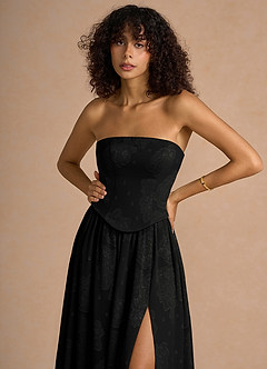 Isaura Black Maxi Dress image5