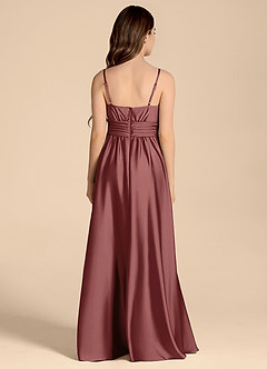 Azazie Catalina Junior Jurk van Stretch Satijn met A-Lijn Sweetheart Halslijn Amethist image2