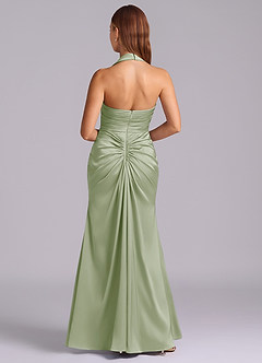 Azazie Destiny Suknie dla druhen Syrena Dekolt w kształcie serca Satyna elastyczna Do ziemi Sukienka image2