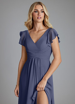 Azazie Omari Bridesmaid Dresses Stormy A-Line Chiffon Dress image5