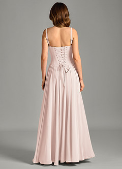 Azazie Evadina Suknie dla druhen Linia A Gorset Szyfon Do ziemi Sukienka image2