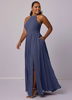 Barbie ♥ Azazie Bridesmaid Dresses Stormy A-Line Pleated Chiffon Dress image10