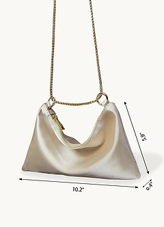 front Metallic Chain Underarm Bag