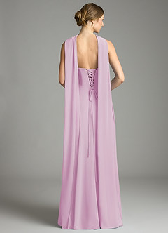 Azazie Ayla Abiti da Damigella Abito A-Line in Chiffon Scollo a Cuore Rosa Confetto image11