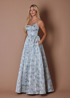 Maddie Icy Blue Maxi Dress image5