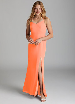 Azazie Becca Junior Sunset Mermaid Chiffon Dress image1