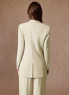 front Rowan Ivory Refined Weave Performance blazer