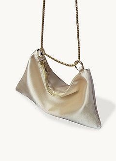 front Metallic Chain Underarm Bag