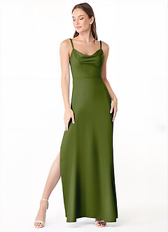 Robe Longue Olive Verte Alaija image2