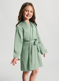 front Flickors satinmorgonrock