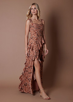 Abito Lungo Petalo Di Bronzo Drea image6