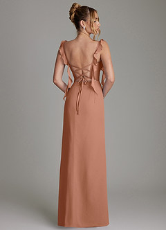 Azazie Jessamine Bridesmaid Dresses Bronzer Mermaid Corset Chiffon Dress image8