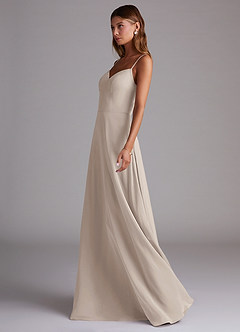 Azazie Marley Bridesmaid Dresses Frost A-Line Off the Shoulder Chiffon Convertible Dress image6