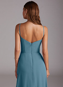 Azazie Marley Bridesmaid Dresses Bermuda A-Line Off the Shoulder Chiffon Convertible Dress image11