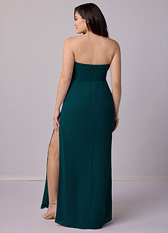 Barbie ♥ Azazie Bridesmaid Dresses Pine Sheath Strapless Chiffon Convertible Dress image9