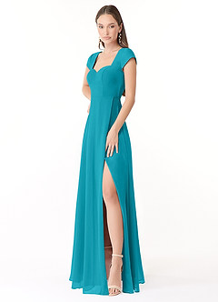 Azazie Hainsly Final Sale Jade A-Line Sweetheart Neckline Chiffon Dress image3