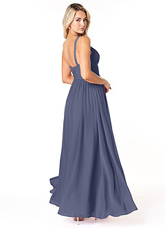 Azazie Chanel Bridesmaid Dresses Stormy A-Line Pleated Chiffon Dress image5