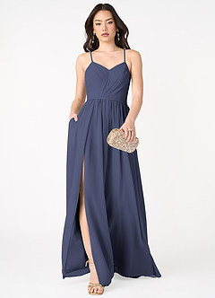Tory Blue Jay Pleated Maxi Dress image1
