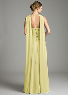 Azazie Ayla Abiti da Damigella Abito A-Line in Chiffon Scollo a Cuore Sorbetto Al Limone image9