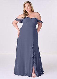 Barbie ♥ Azazie Bridesmaid Dresses Stormy A-Line Off the Shoulder Chiffon Convertible Dress image6