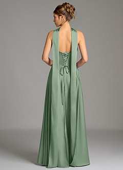 Azazie Ayla Brudtärnklänningar Klä av A-Linje i Stretch Satin Korsett Matcha image7