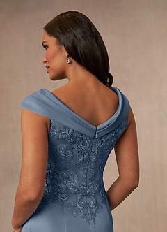 Azazie Calathea Mother of the Bride Dresses Twilight A-Line Lace Dress image4