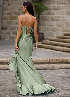 Siren Menthe Verte Robe de bal sirène image8