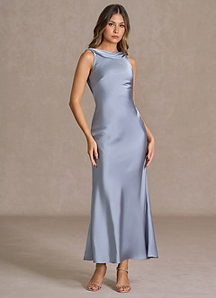 Vestido Azul Pálido Largo Cyanee image3