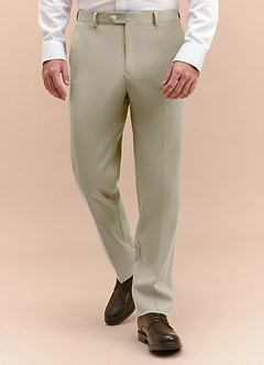 front James 탠 껍질 드레스 바지