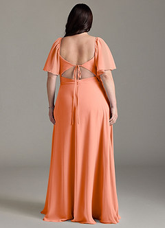 Azazie Chloe Bridesmaid Dresses Sunset A-Line Sweetheart Neckline Chiffon Dress image2