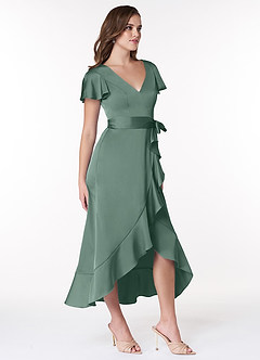 Azazie Lexis Stretch Satin Dress Vendita Finale  image4