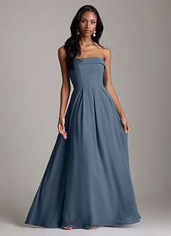 Azazie Lucienne Bridesmaid Dresses Neptune A-Line Strapless Chiffon Convertible Dress image1