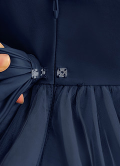 Azazie Bell Flower Girl Klänningar Klänning Balklänning i Tyll Rosett image8