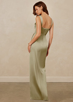 Christian Siriano Bridal for Azazie 1017 Brautjungfernkleider Etui Herzausschnitt Stretch-Satin Kleid Moosgrün image6