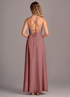 Azazie Mei Bridesmaid Dresses Desert Rose A-Line Chiffon Dress image6