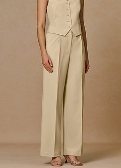 front Rowan Champagne Performance broek met verfijnde weefstructuur