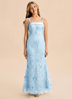 front Azazie Zoe Junior Formal Dress