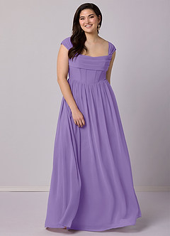 Barbie ♥ Azazie Bridesmaid Dresses Tahiti A-Line Corset Chiffon Dress image12