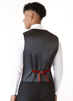 front Modern Matte Satin Vest