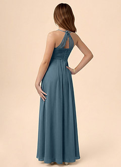 Azazie Ginny Junior Twilight A-Line Pleated Chiffon Dress image2