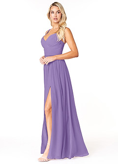 Azazie Chanel Bridesmaid Dresses Tahiti A-Line Pleated Chiffon Dress image3