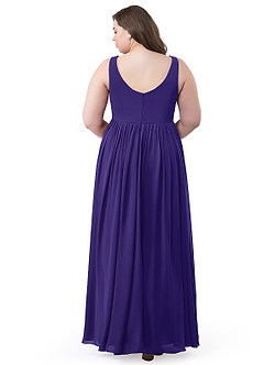 Azazie Keyla Bridesmaid Dresses Regency A-Line V-Neck Pleated Chiffon Dress image38
