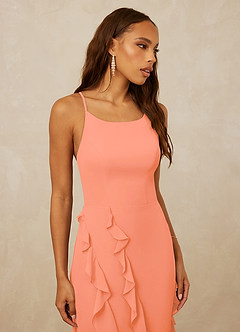 Christian Siriano Bridal for Azazie 1006 Bridesmaid Dresses Sunset Mermaid Ruched Chiffon Dress image6