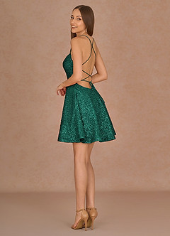 Sequorae Green Mini Dress image5