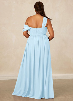 Christian Siriano Bridal for Azazie 1014 Bridesmaid Dresses Sky Blue A-Line Off the Shoulder Chiffon Dress image17