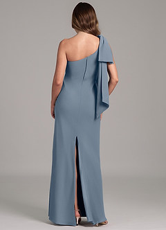 Azazie Capri Jurken voor bruidsmeisjes Jurk van Chiffon met A-Lijn One-Shoulder Schemering image2