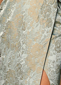 Jamie Azul Vintage Vestido con abertura frontal y corsé image4